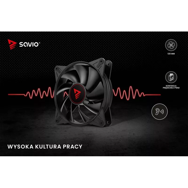 Viss-vienā šķidruma dzesētājs SAVIO BLADE SET 120 mm ventilators 1800 RPM 32 sone Melns