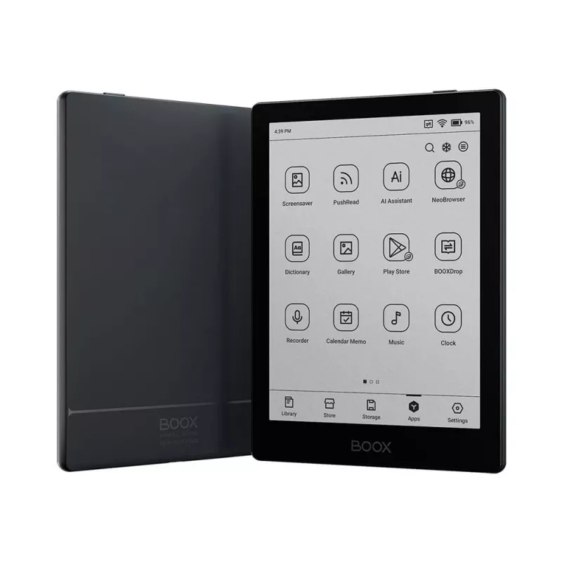 E-lasītājs Onyx Boox 6 collas (15,2 cm) ar 1448×1072 E-tinti, 32 GB, 2 GB RAM, Android 11, divjoslu Wi‑Fi, Bluetooth 5.0, MicroSD, USB‑C, melns