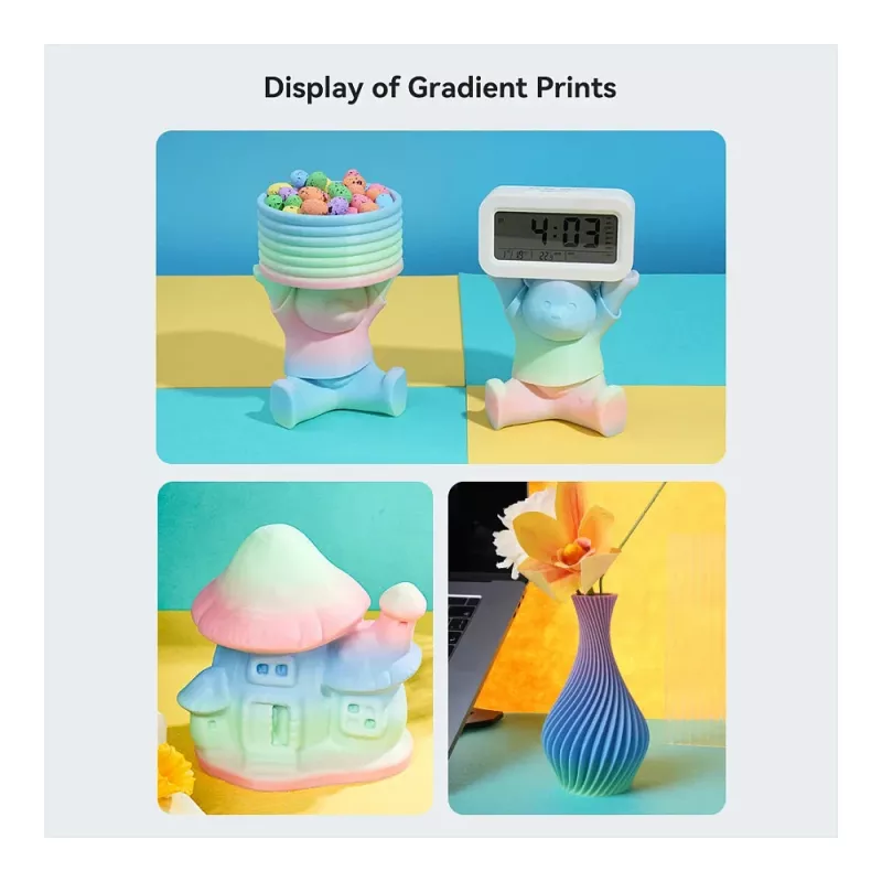 Creality PLA kvēldiega spole 1,75 mm 1 kg — zila, zaļa, rozā (3301010425)