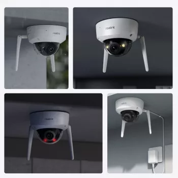 Reolink | 4K Ultra HD IK10 Vandalizācijas izturīga kamera | W437 | Kupols | 8 MP | 2.7-13.5mm | IP67 | H.265 | Micro SD, līdz 256 GB