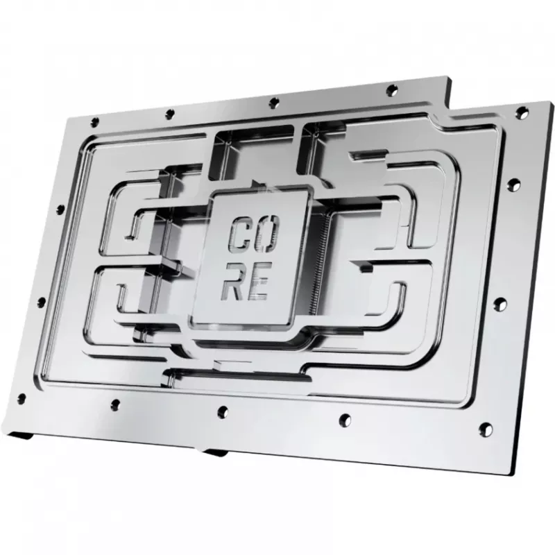 Aizmugurējā plāksne Alphacool 10259 alumīnija hroma varš melna 153.3mm