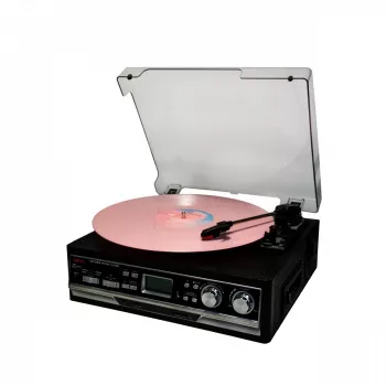 Skaņuplašu atskaņotājs AKAI ATT-15SE modelis ATT-300CC — siksnas piedziņas vinila plašu atskaņotājs, manuāla darbība, 33/45 RPM