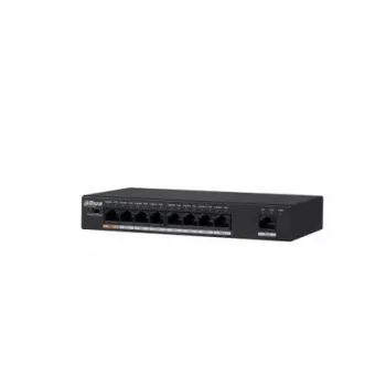 Dahua Technology PFS3009-8ET-96 Unmanaged L2 Fast Ethernet (10/100) Power over Ethernet (PoE) Melns