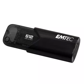Emtec B110 Click Easy 3.2 USB zibatmiņa 512 GB USB Type-A 3.2 Gen 2 (3.1 Gen 2) Melna (ECMMD512GB113)