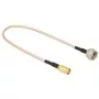 Koaksiālais kabelis DeLOCK 0.25m F/SMB RG-316 Melns