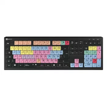 Logickeyboard ASTRA 2 USB AZERTY English Melns Pilnizmēra tastatūra