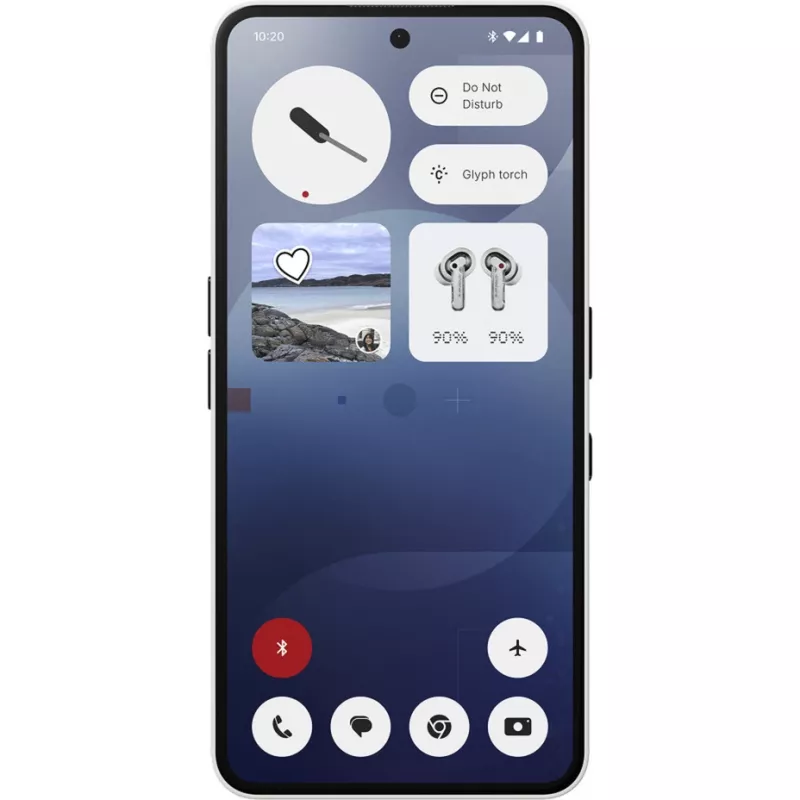 Nothing Phone (3a) 17,2 cm (6,77 inch) Divu SIM Android 15 5G USB Type-C 12 GB 256 GB 5000 mAh Balts