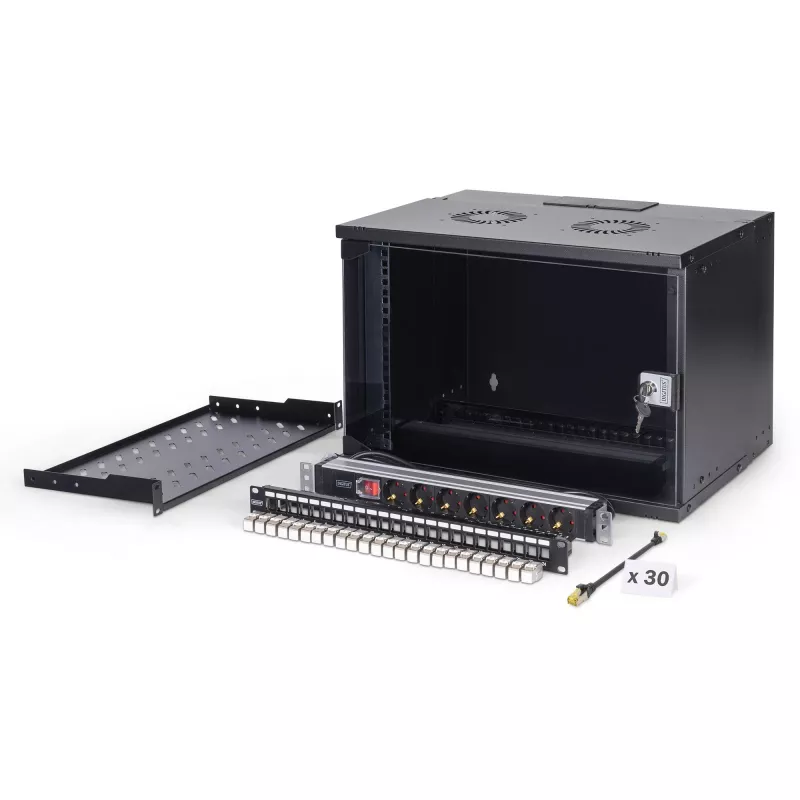 Wall mounted rack Digitus DN-49203-SET 7U 60 kg IP20