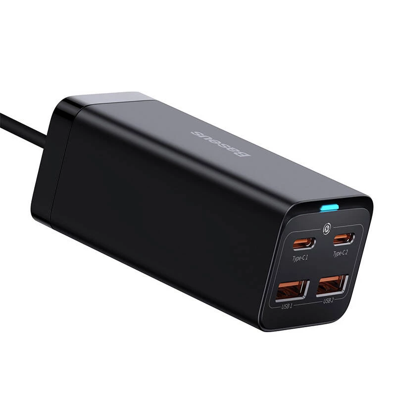 Baseus GaN3 100/ 65W galda lādētājs Quick Charge QC 3.04.0 USB C Type C tālruņa lādētājs priekš IPhone15 Huawei Xiaomi MacBook klēpjdatora