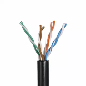 Alantec KIU5OUTS305Q tīkla kabelis melns 305 m Cat5e U/UTP (UTP) (KIU5OUTS305Q)