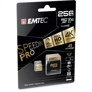 Flash atmiņa Emtec SpeedIN Pro 256 GB MicroSDXC UHS-I Class 10