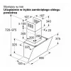 Pie sienas stiprināms tvaika nosūcējs Bosch DWK65DK20, 590×325×690 mm, 550 m³/h, 3 ātrumi, 62 dB, balts, alumīnija tauku filtrs