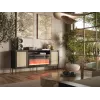 JUTA EF kumode + electric kamīns 202x39.5x85 melns + linol calabria