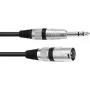 Audio kabelis Omnitronic 30225197 5m XLR (3 kontaktu) 6,35mm melns
