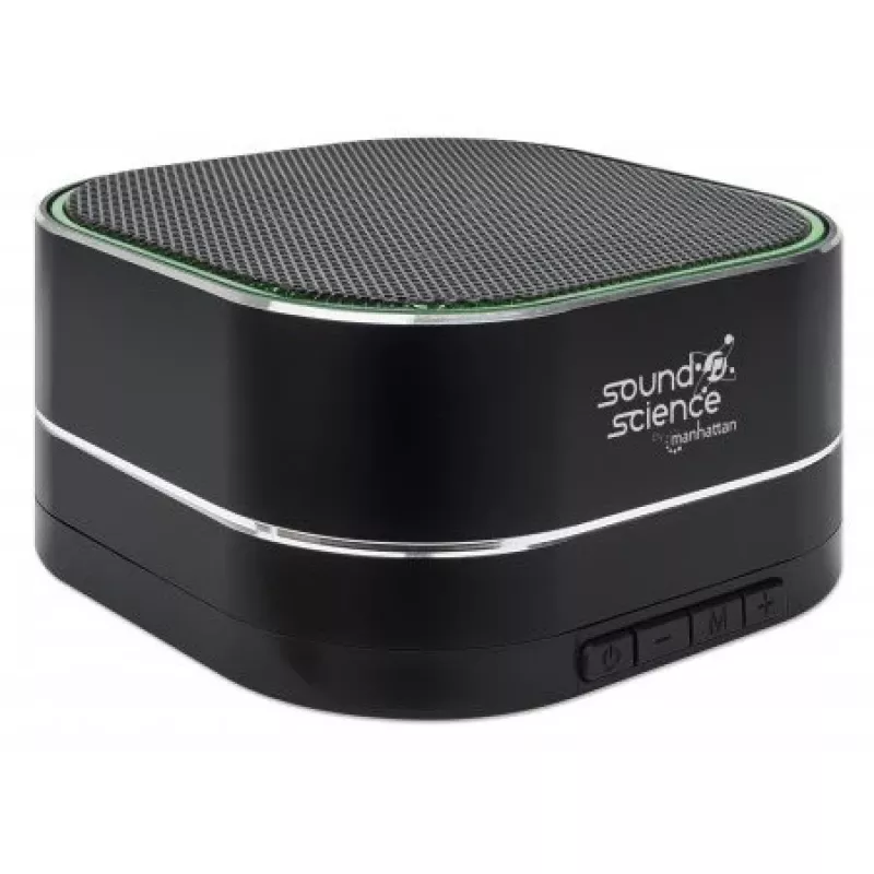 Portable Speaker Manhattan Metallic, Melns