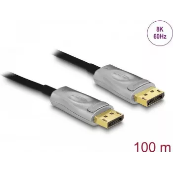 DeLOCK Active Optical kabelis DisplayPort 1.4 8K 100 m