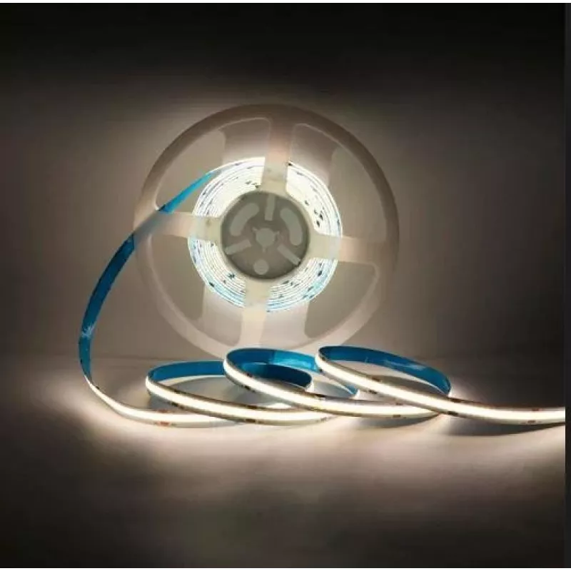 LED lampa OLLO FCOB320NW 8W 12V — 320mm COB panelis, neitrāli balta