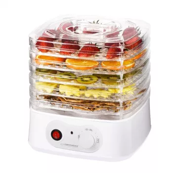 Esperanza EKD004 Pārtikas žāvētājs, caurspīdīgs, balts 250 W