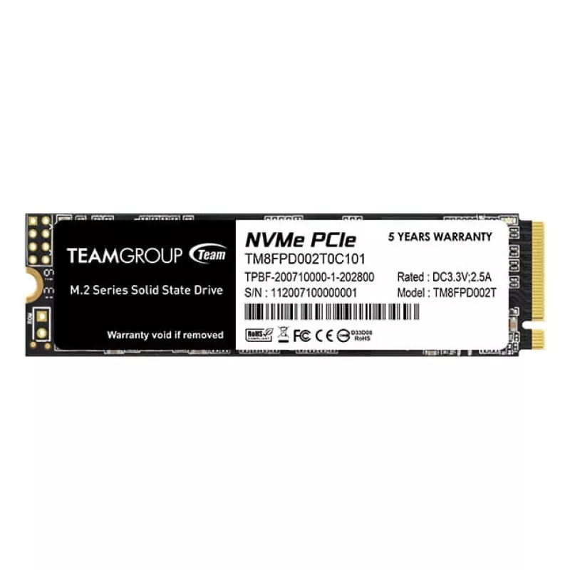 SSD disks Team Group 2 TB M.2 PCI Express 3.0 NVMe MP33 PRO