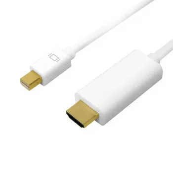 Mini DisplayPort uz HDMI, 4K, 3 m, balts