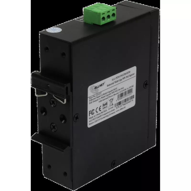 PoE inžektors ALLNET ALL-PI2015MGPB-B Power-Booster 90W — industriāls MultiGigabit PoE++ inžektors