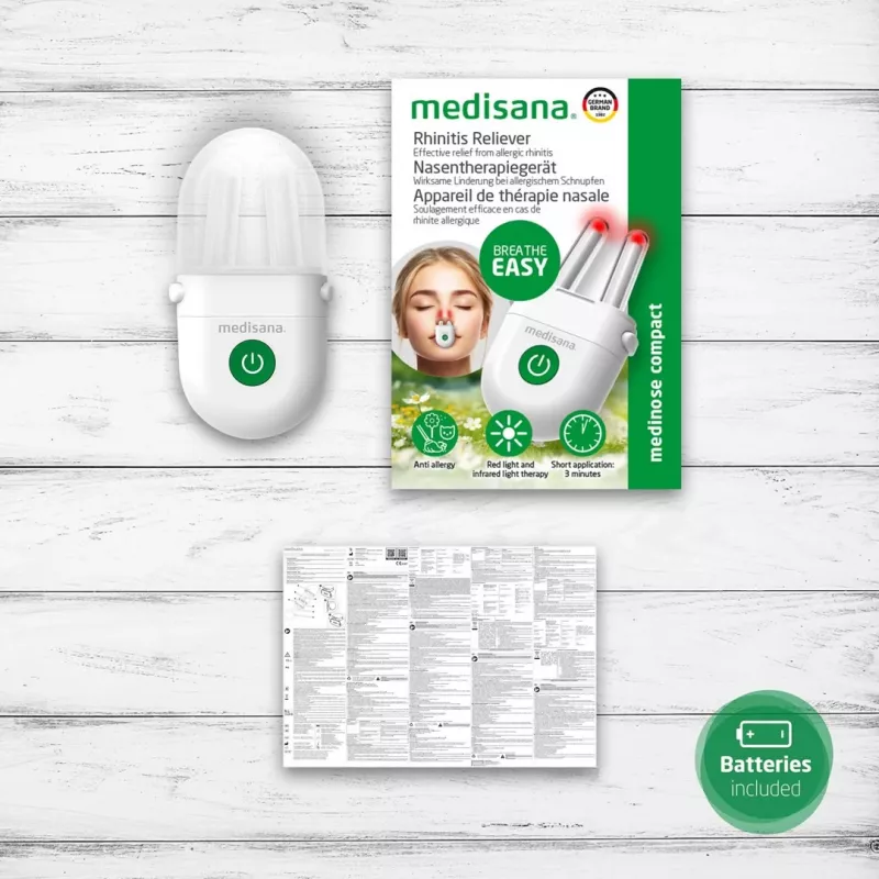 Medisana Medinose Compact deguna gaismas terapijas ierīce alerģiskajam rinītam