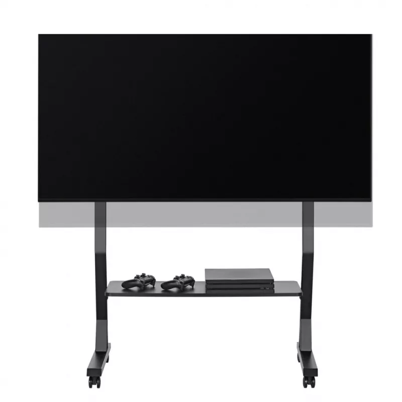 Mobilais TV statīvs ART STO SD-22 45–90 collu ekrāniem, VESA 100×100–800×400, slodze 60 kg, tērauds, ritenīši