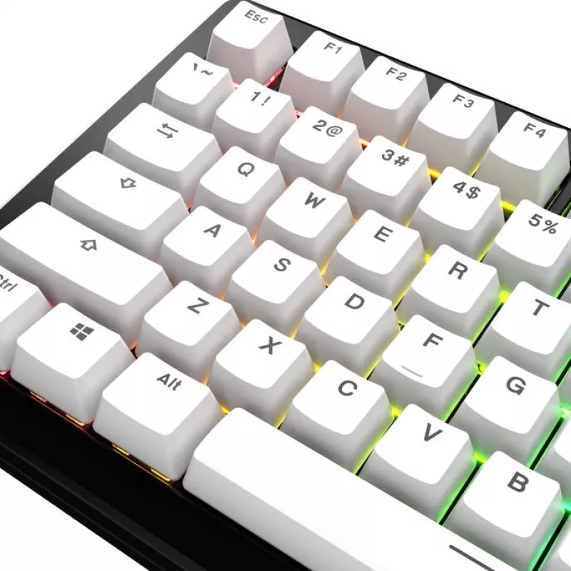 Keycaps GLORIOUS GPBT Basics PBT Dye-Sub Classic balta ANSI izkārtojums