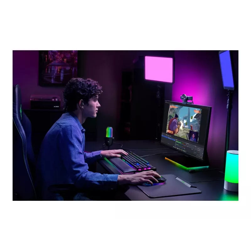 Razer | Tīmekļkamera | Kiyo V2 | MJPEG līdz 4K 30 FPS, 1080p 60 FPS, YUY2 līdz 4K 15 FPS, 1080p 60 FPS, NV12 līdz 4K 20 FPS, 1080p 60 FPS