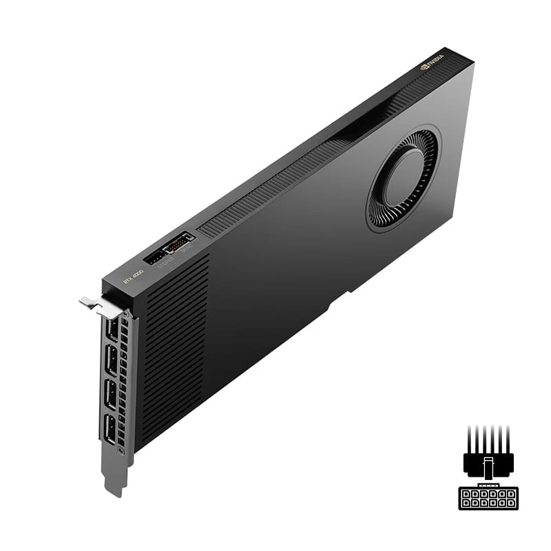NVIDIA RTX 4000 ADA - grafiskās kartes - RTX 4000 Ada - 20GB GDDR6 - PCIe 4,0 x16 - 4 x DisplayPort (900-5G190-2270-000)