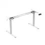 Elektriski regulējams galda rāmis Mark Adler MA-XENO 4.5 Balts — regulējams augstums 73–119 cm, platums līdz 1350 mm, tērauda rāmis