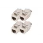 Digitus CAT 8.1 Keystone modulis, ekranēts, bezinstrumentu savienojums, 4 gab.