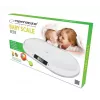 Elektroniskie zīdaiņu svari ESPERANZA EBS019 — ietilpība 0,03–20 kg, iedaļa 0,01 kg, liels 60×25 mm LCD, balts