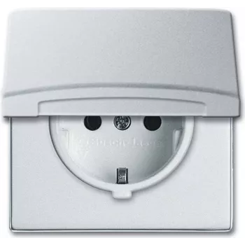 BUSCH-JAEGER SCHUKO kontaktligzda IP44 20EUGK-33-101 AW44 vāks 20EUGK-33-101 (20EUGK-33-101)