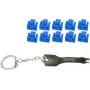 RJ45 porta bloķētājs ShiverPeaks BS08-01034 — 1 atslēga, 10 zili bloķētāji