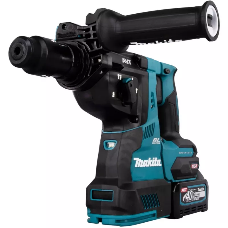Makita HR004GM201 bezvada triecienurbjmašīna SDS-plus 2,9 džouli 2 uzlādējamas baterijas, lādētājs iekļauts