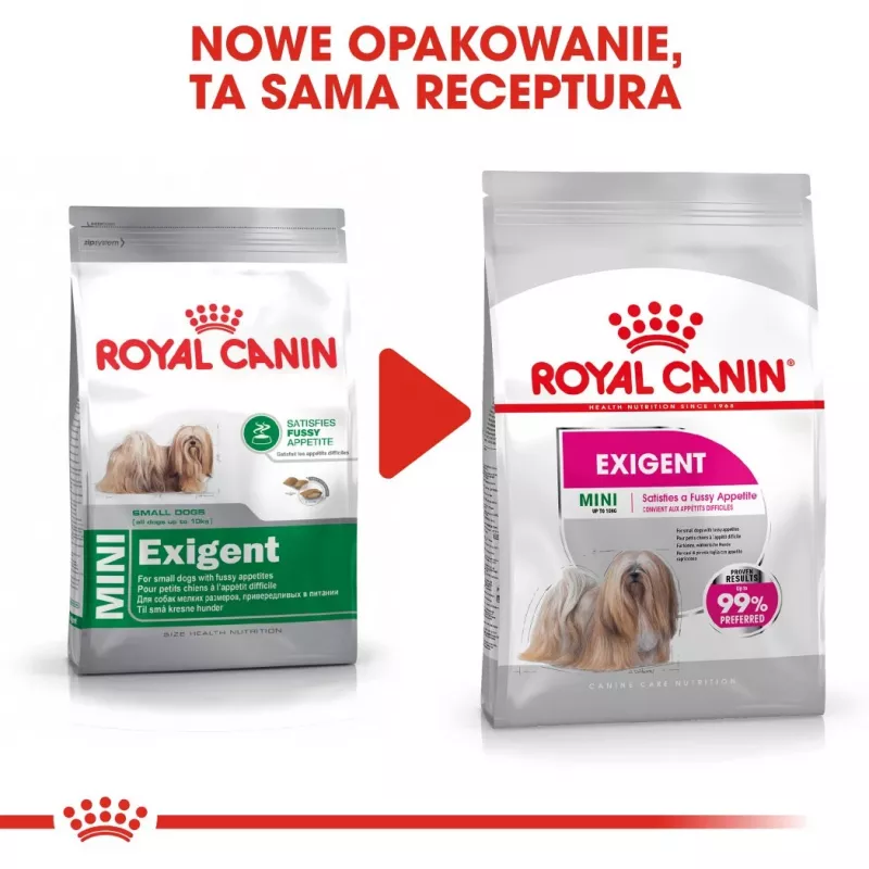 Royal Canin CCN MINI EXIGENT - sausā barība pieaugušiem suņiem - 3kg