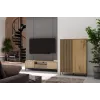 KAMARO 2DD plāns/GŁ ozols ARTISAN DISPLAY CABINET