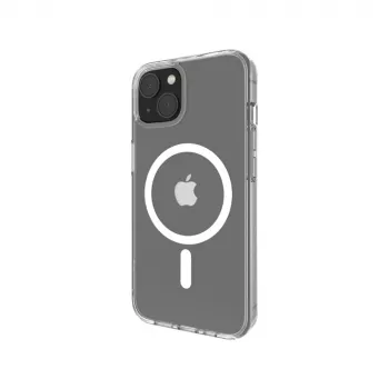 Case SheerForce MagSafe Anty-mikrobiologic for iPhone 13, caurspīdīgs