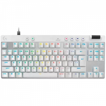 LOGITECH G PRO X TKL RAPID spēļu tastatūra - BALTA - US INT'L - USB - EMEA28i-935 - LINEĀRA