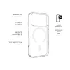 Fiksēts aizmugurējais vāciņš | Apple | iPhone 17 Pro | TPU/PC | Caurspīdīgs | MagPure