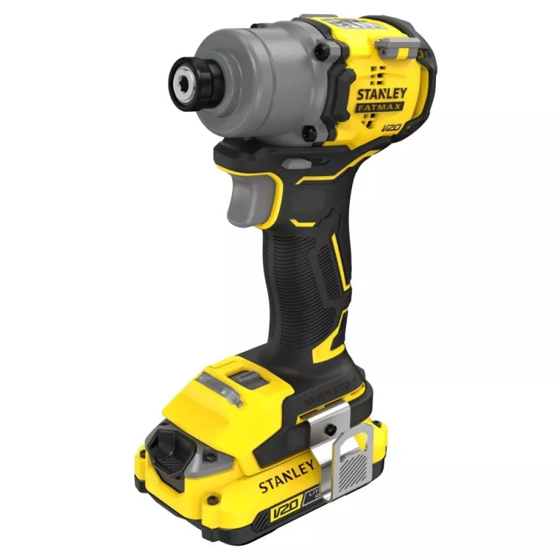 Elektriskais skrūvgriezis STANLEY SFMCF830D2K-QW 18V Li-Ion, 2 Ah x2, 3 pārnesumi, 203 N·m, 3200 apgr./min, LED, pistoles rokturis