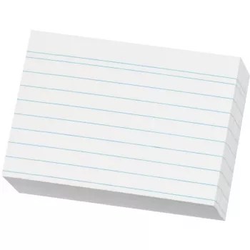 Herlitz Karteikarte A8 līniju balta 120g 200 gab. iepakojumā