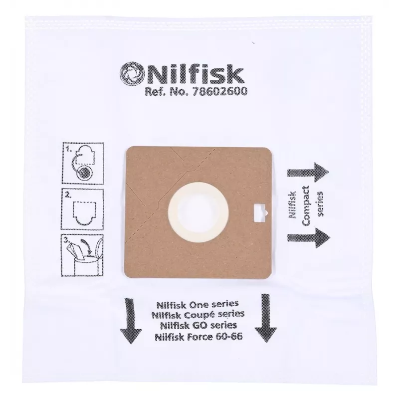 Putekļu maiss Nilfisk DUST BAG SYNTH ONE GO AND COUPE