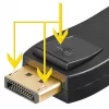 Wentronic Goobay DisplayPort uz HDMI adapteris 1.1, HDMI standarta ligzda (A tips) - HDMI standarta ligzda (A tips) > DisplayPort spraudnis (51719)