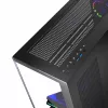 PC korpuss MODECOM Volcano Stellar 5F ATX Midi Tower, rūdīts stikls, 5 iepriekš uzstādīti ventilatori, USB‑C, atbalsta microATX/ATX, maks. GPU 420 mm, CPU dzesētāja augstums 175 mm