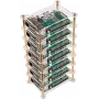 JOY-iT Tower - Case - Brass, acrylic - transparent (RB-CASE+19)