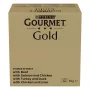 Mitrās kaķu barības multipaka Purina Nestlé GOURMET Gold gabaliņi mērcē — 96 x 85 g, 8,16 kg, 4 garšu sajaukums