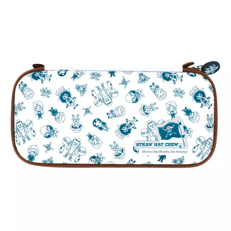 Pārnēsāšanas somiņa FR-TEC One Piece Bag Chibi Nintendo Switch Blue Brown balta