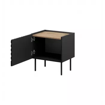 Naktsgaldiņš Cama ONDA 50x40x54 cm melns MDF/skaidu plātne komplektā 2 gab.